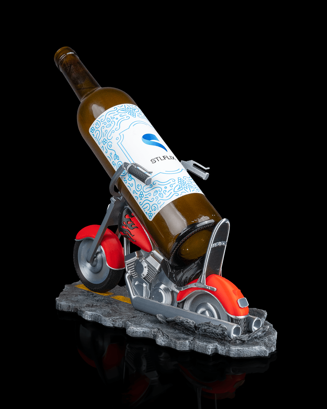 🏍️ Motorcycle Wine Bottle Holder – Where Wine Meets the Open Road!