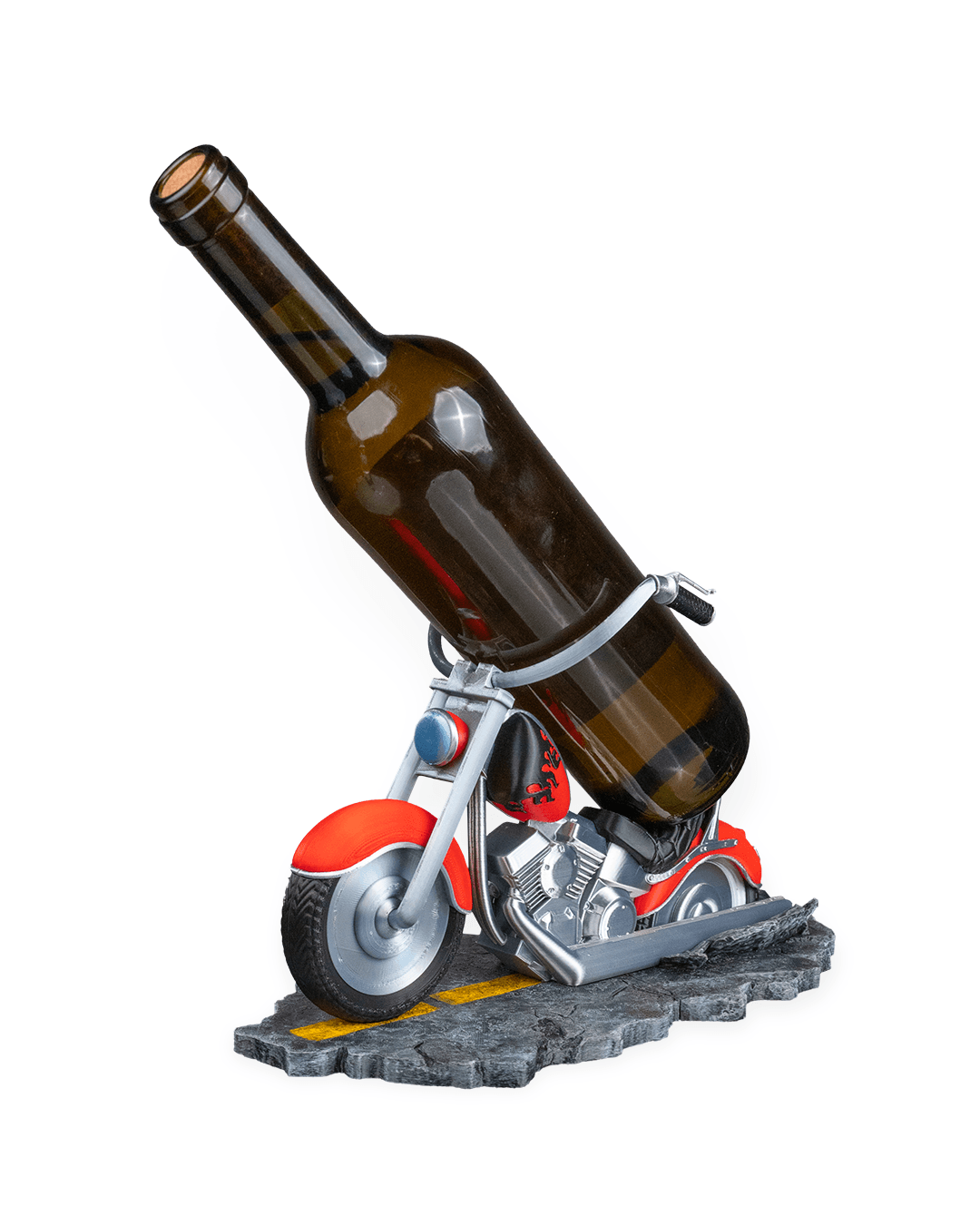 🏍️ Motorcycle Wine Bottle Holder – Where Wine Meets the Open Road!