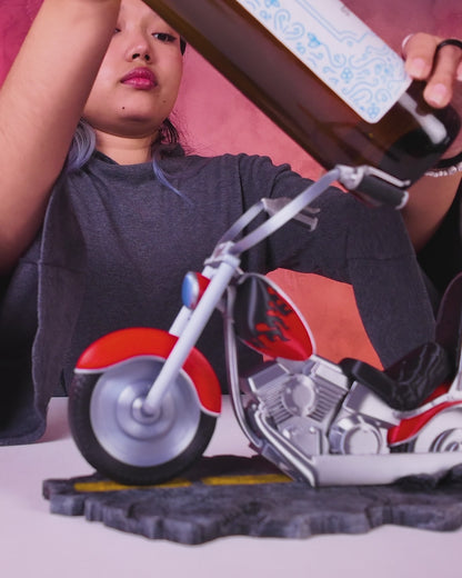 🏍️ Motorcycle Wine Bottle Holder – Where Wine Meets the Open Road!